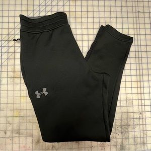 Black Under Armour Thermal Running Pants Size Medium